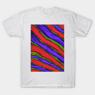 Diagonal striper T-Shirt